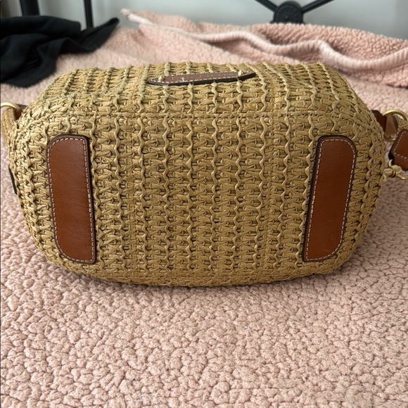Jessica Eric Javits Tan Woven Shoulder Bag - Picture 4 of 8